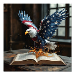 Amerikaanse vrijheid onthuld foto afdruk