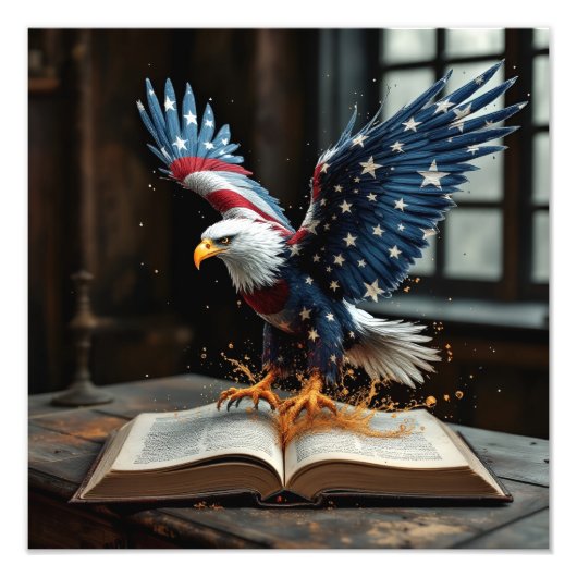 Amerikaanse vrijheid onthuld foto afdruk (Voorkant)