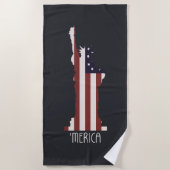 Amerikaanse Vrijheid Strandlaken (Voorkant)