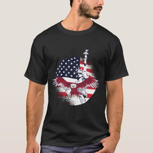 Amerikaanse vrijheid t-shirt (Voorkant)