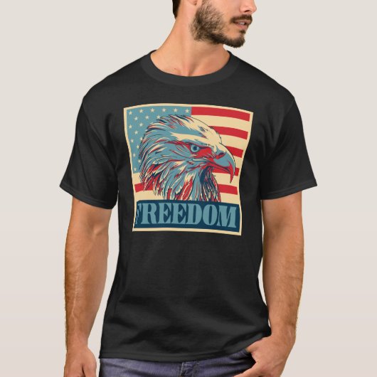 Amerikaanse vrijheid t-shirt (Voorkant)