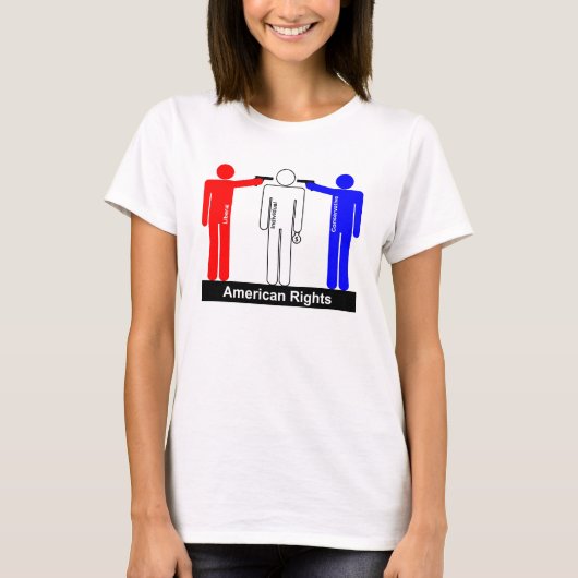 Amerikaanse vrijheid? t-shirt (Voorkant)