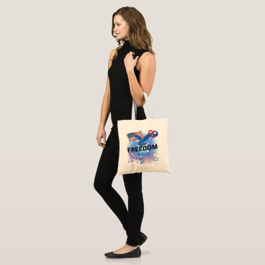 Amerikaanse vrijheid tote bag (Voorkant (model))