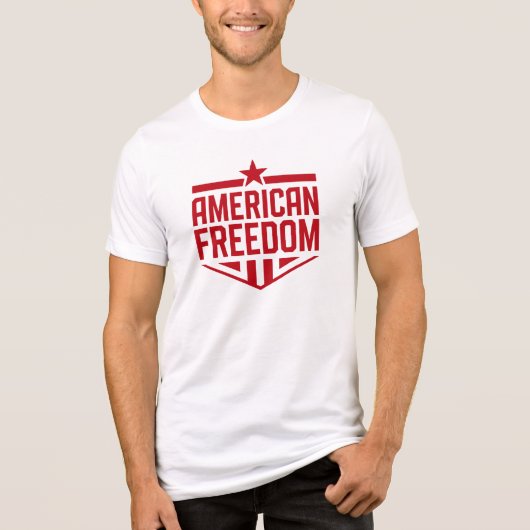 Amerikaanse Vrijheid Tri-Blend Shirt (Voorkant)