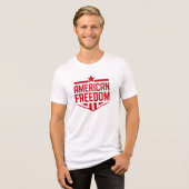Amerikaanse Vrijheid Tri-Blend Shirt (Voorkant volledig)