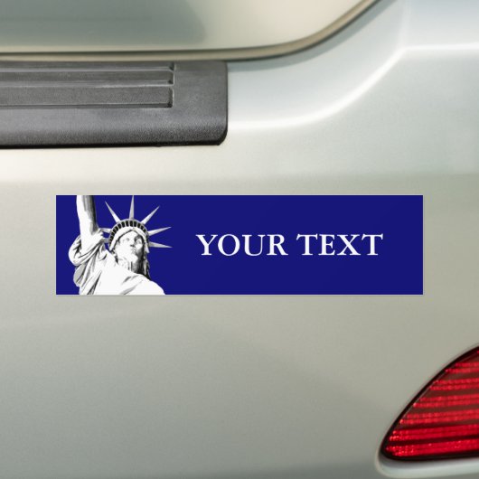 Amerikaanse Vrijheidsbeeld Bumpersticker (Op auto)