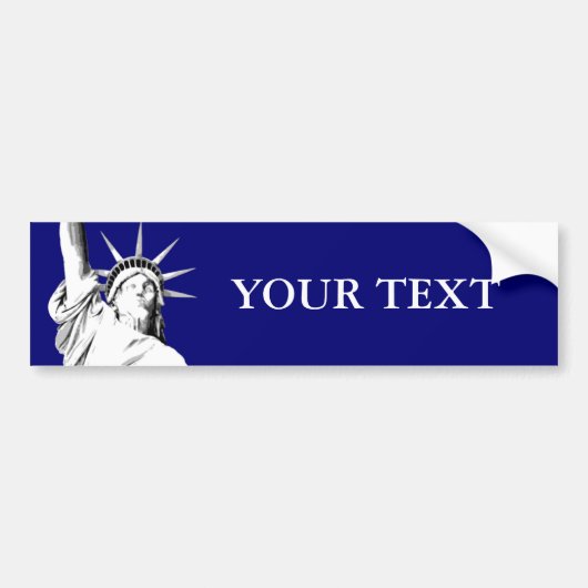 Amerikaanse Vrijheidsbeeld Bumpersticker (Voorkant)