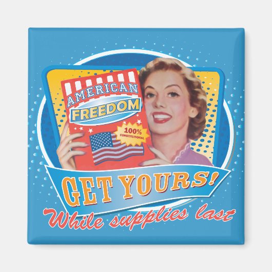 Amerikaanse Vrijheidsmagneet Magneet (Voorkant)