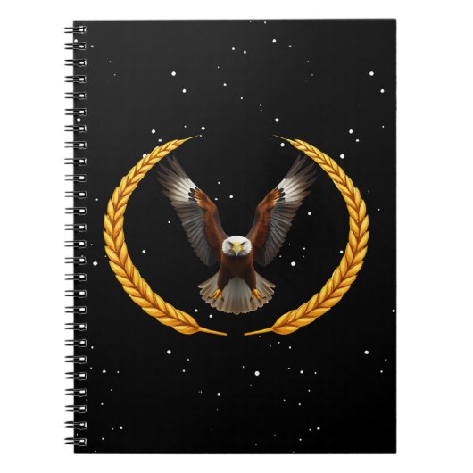 Amerikaanse vrijheidsscène | patriottische adelaar notitieboek (Voorkant)