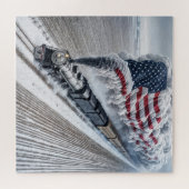 Amerikaanse vrijheidstrein legpuzzel (Horizontaal)