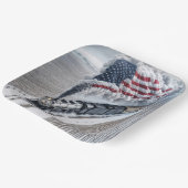 Amerikaanse vrijheidstrein papieren bordje (Gebogen)