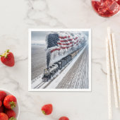 Amerikaanse vrijheidstrein servet (Insitu)