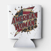 Amerikaanse vrouw blikjeskoeler (Achterkant)