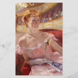 Amerikaanse vrouw met een parelachtig Ketting en e Briefpapier