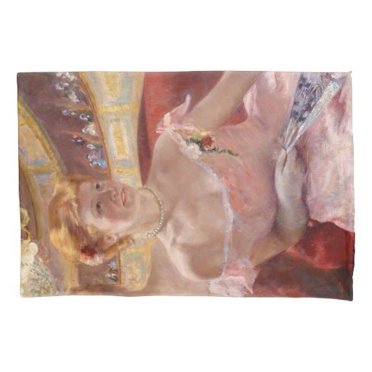 Amerikaanse vrouw met een parelachtig Ketting en e Kussensloop (Voorkant-Links)