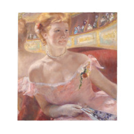 Amerikaanse vrouw met een parelachtig Ketting en e Notitieblok