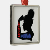 Amerikaanse vrouw metalen ornament (Rechts)