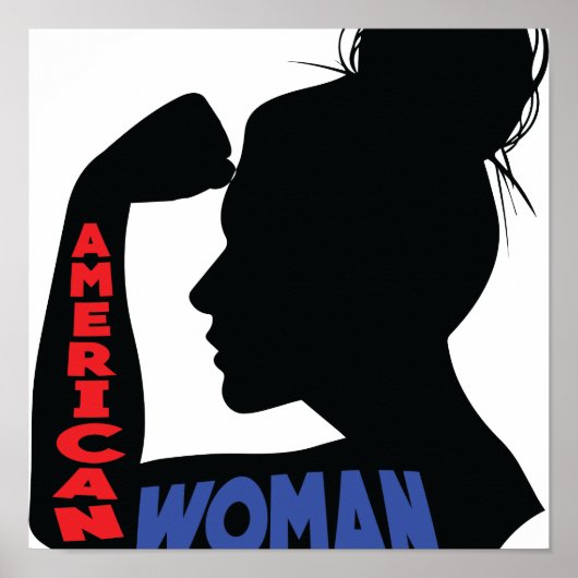 Amerikaanse vrouw poster (Voorkant)