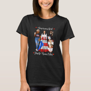 Amerikaanse vrouw Puerto Ricaanse Vibes Puerto Ric T-shirt