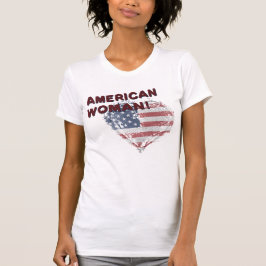 Amerikaanse vrouw t-shirt