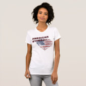 Amerikaanse vrouw t-shirt (Voorkant volledig)