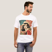 Amerikaanse vrouw T-shirt (Voorkant volledig)