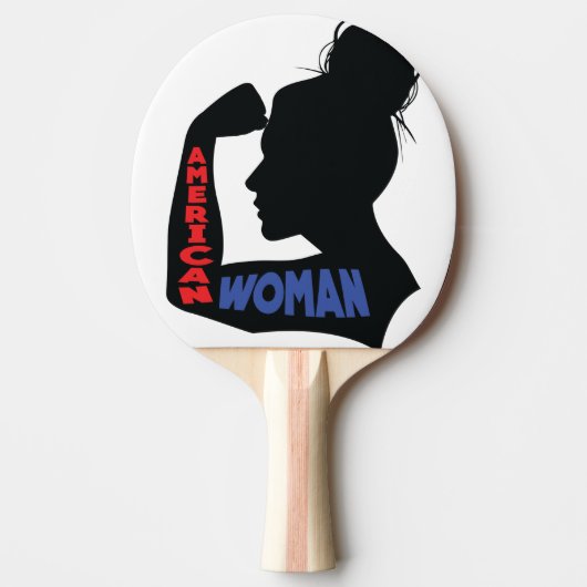 Amerikaanse vrouw tafeltennisbatje (Voorkant)