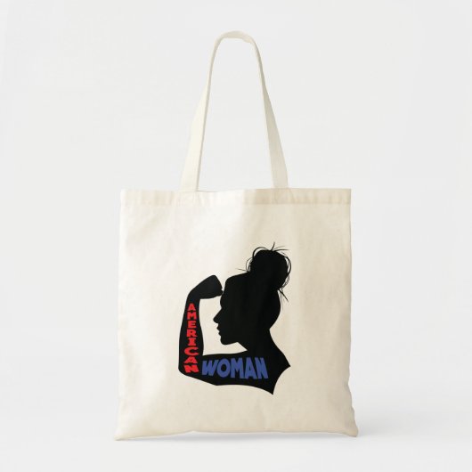 Amerikaanse vrouw tote bag (Voorkant)