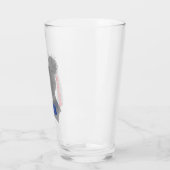Amerikaanse vrouw waar ik van hou glas (Links)