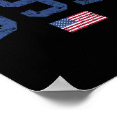 Amerikaanse Vrouwen Mannen Kinderen Patriottische Poster (Hoek)