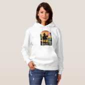 Amerikaanse vrouwen shirten, Amerikaanse vrouw shi Hoodie (Voorkant volledig)