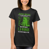Amerikaanse vrouwen veteraan t-shirt (Voorkant)