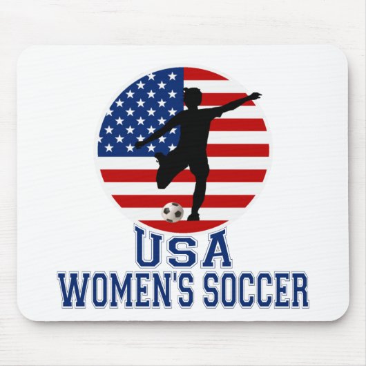 Amerikaanse vrouwenvoetbal muismat (Voorkant)