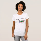 Amerikaanse vrouwenvoetbal t-shirt (Voorkant volledig)