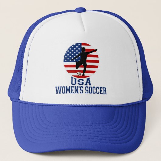 Amerikaanse vrouwenvoetbal trucker pet (Voorkant)
