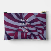 Amerikaanse VS kaart op rood-wit gestreepte achter Etui (Achterkant)