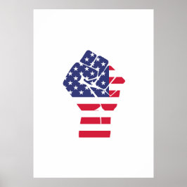 Amerikaanse vuist poster