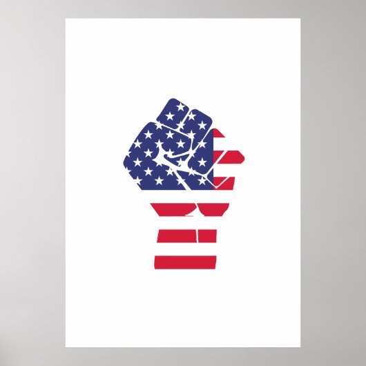 Amerikaanse vuist poster (Voorkant)