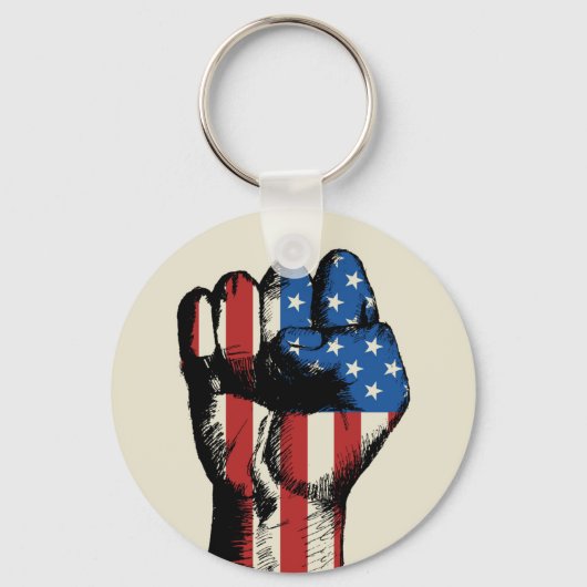 Amerikaanse vuist sleutelhanger (Voorkant)