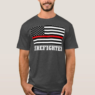 Amerikaanse Vuurman van de Vlag T-shirt