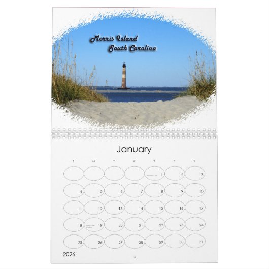 Amerikaanse vuurtorenkalender 2011 kalender (Jan 2026)