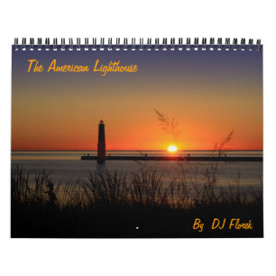 Amerikaanse vuurtorenkalender van DJ Florek Kalender