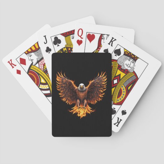 Amerikaanse Vuurvogel Pokerkaarten (Achterkant)