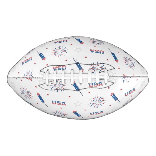 Amerikaanse vuurwerktuigen en vuurwerk american football (Voorkant)
