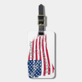 Amerikaanse waarden bagagelabel (Voorkant verticaal)