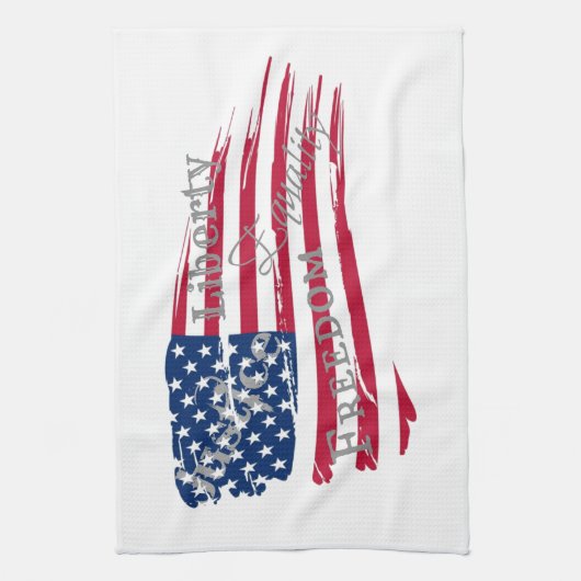 Amerikaanse waarden theedoek (Verticaal)