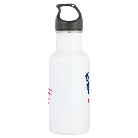 Amerikaanse waarden waterfles  (Achterkant)