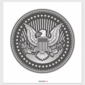 Amerikaanse wapenschild op maat gesneden vinyl Sti Sticker (Vel)