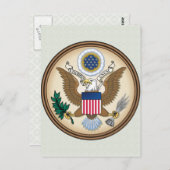 Amerikaanse wapenstilstand briefkaart (Voorkant / Achterkant)