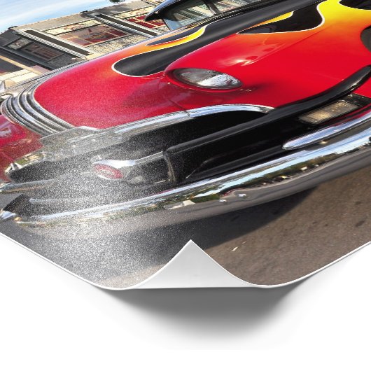 Amerikaanse warme weg van 50 foto afdruk (Hoek)